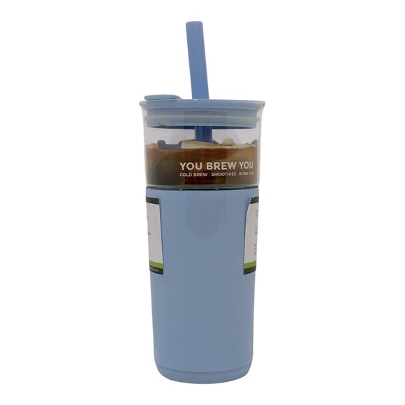 REDUCE Aspen Borosilicate glass Tumbler Straw Vacuum insulated Blue 20 oz. NEW - Picture 5 of 9